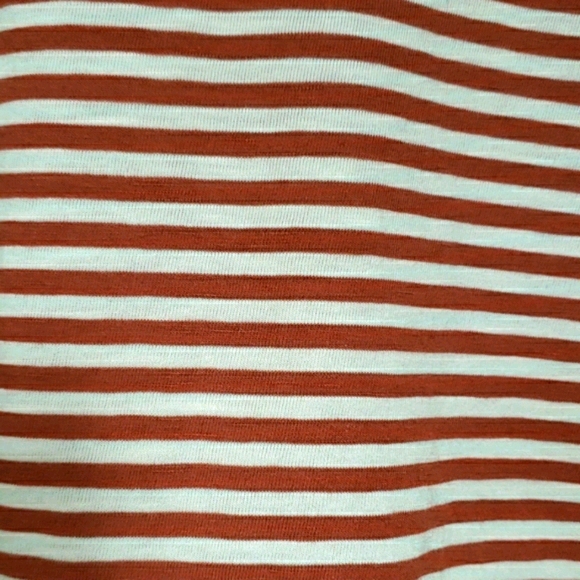 MADEWELL Striped Ruffle Sleeve T-shirt Top XS - Picture 3 of 7